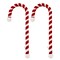 Haute Decor Candy Cane Stocking Holder Holds Up to 10 Lbs (Velvet 2-Pack) - Soft Velvet Material Wrapped Around Strong Steel core, Lightweight Christmas Stocking Hanger